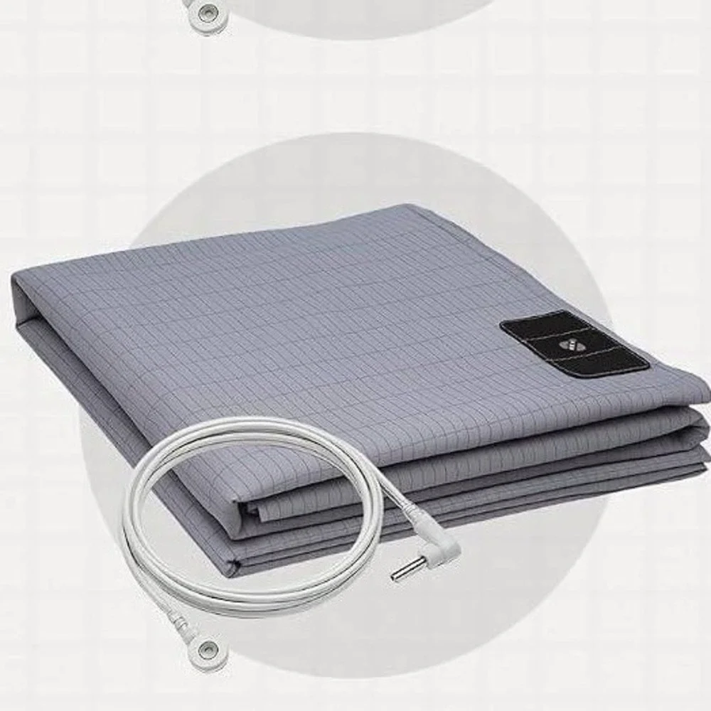 BareEarth Grounding Bed Sheet Kit Twin Organic Cotton Earthing System Green